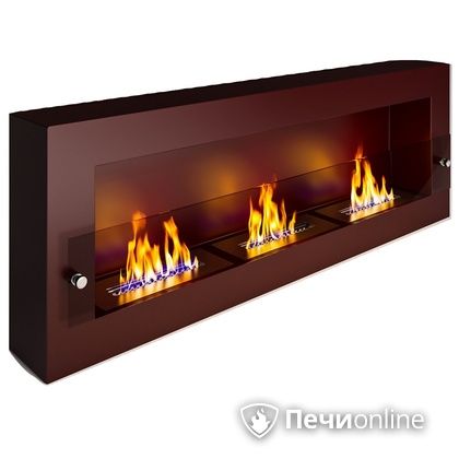 Биокамин ЭкоЛайф Fire Line Glass black burgundy Арома в Краснокамске
